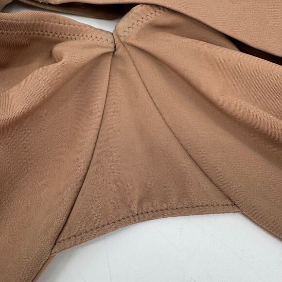 Skims Womens 42DDD Brown Full Coverage Adjustable Straps Ruched Underwired Bra - Picture 6 of 7